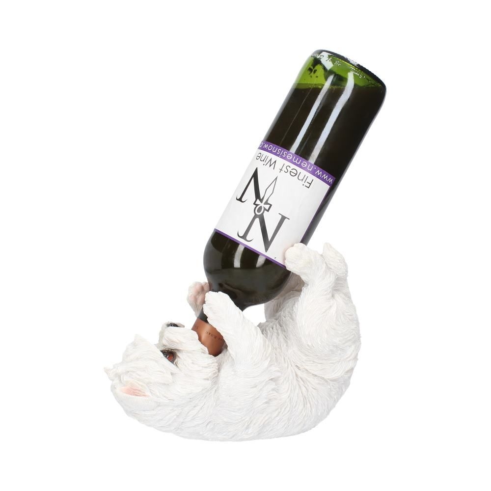 Nemesis Now - Guzzlers - West Highland Terrier 22cm (Wine) bottle holder - White